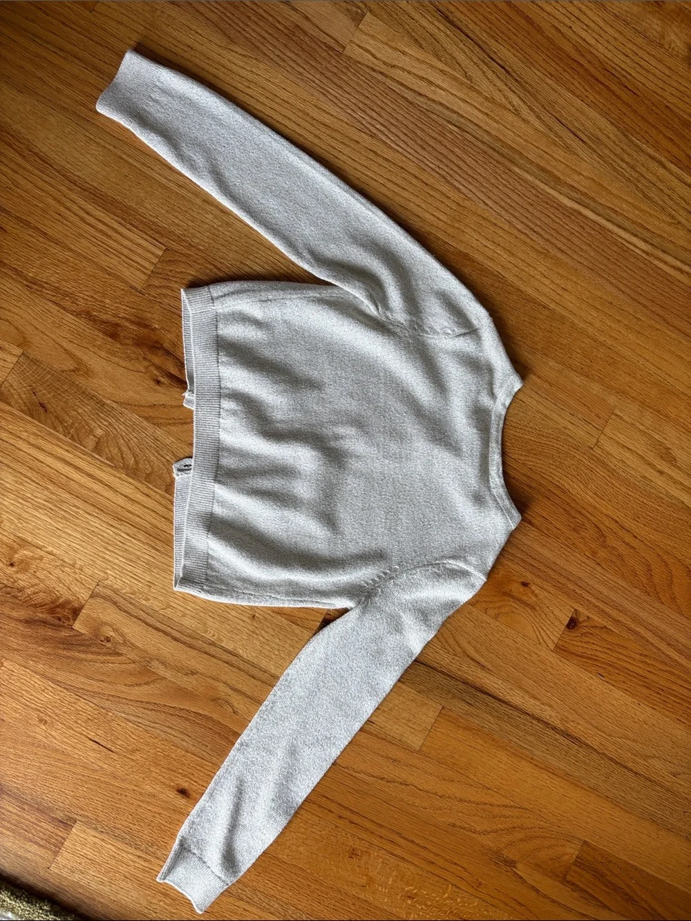 The Children's Place Metallic Cream Cardigan Size 7/8 holiday